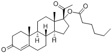 황체 호르몬 호르몬 17a-Hydroxyprogesterone Caproate CAS 630-56-8